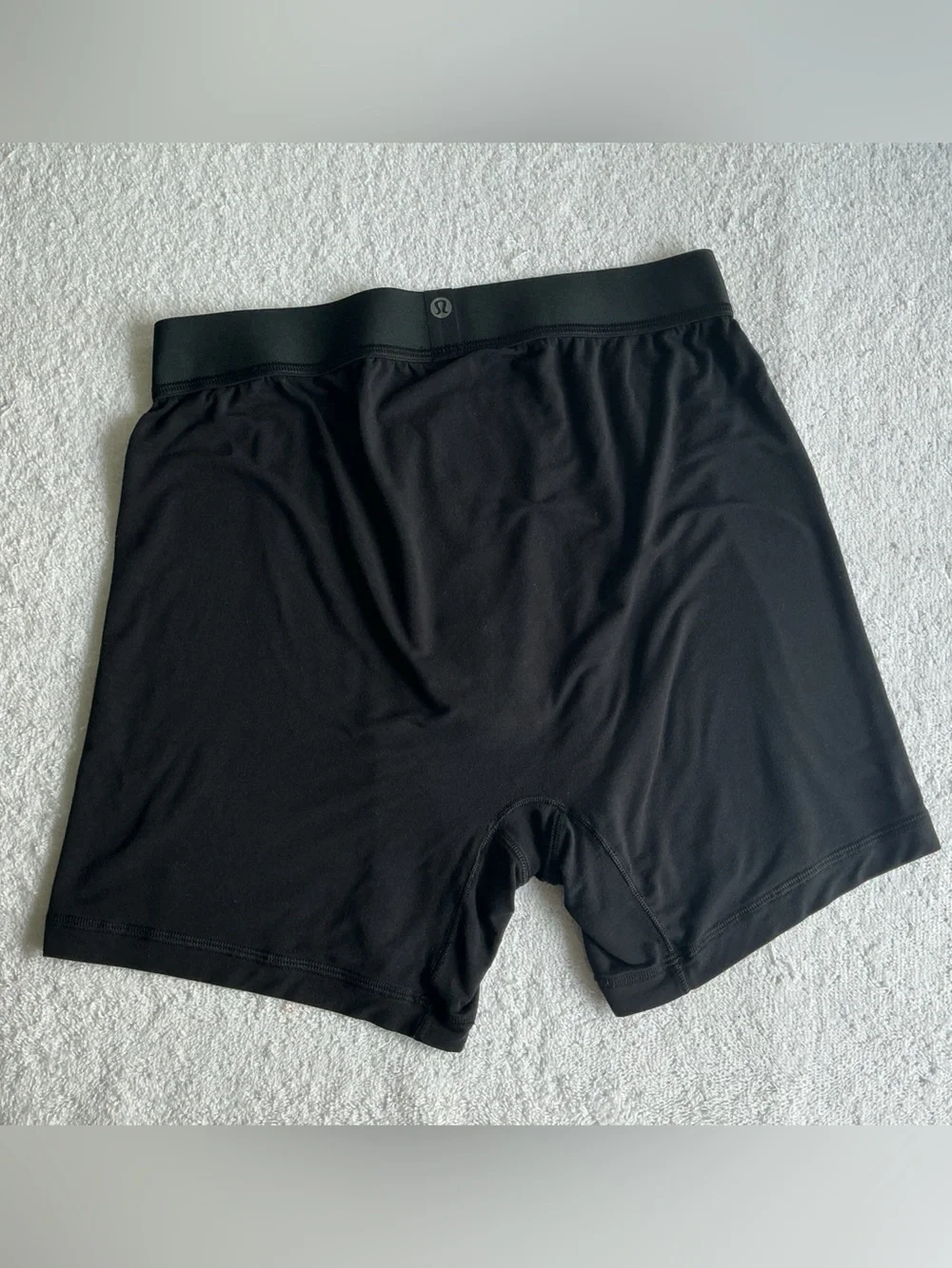 lululemon athletica Men’s Black Boxer Briefs with Logo Waistband